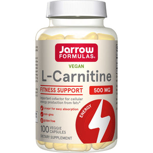 Karnityna Jarrow Formulas L-Carnitine 500 mg 100 vegetarian licaps - Sklep Witaminki.pl