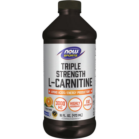 Karnityna NOW Foods Triple Strength L-Carnitine 3000 mg 473 ml - Sklep Witaminki.pl