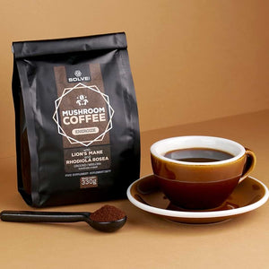 Kawa z Grzybami i Adaptogenami Solve Labs Mushroom Coffee Lion's Mane + Rhodiola 330g - Sklep Witaminki.pl
