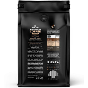 Kawa z Grzybami i Adaptogenami Solve Labs Mushroom Coffee Lion's Mane + Rhodiola 330g - Sklep Witaminki.pl