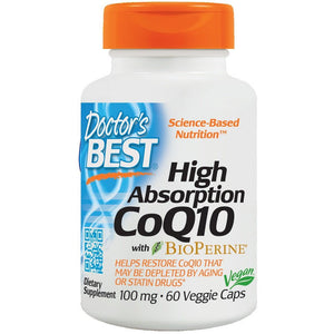 Koenzym Q10 Doctor's BEST High Absorption CoQ10 with BioPerine 100 mg 60 vcaps - Sklep Witaminki.pl