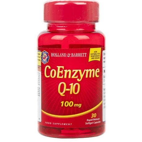 Koenzym Q10 Holland & Barrett CoEnzyme Q-10 100mg 30 caps - Sklep Witaminki.pl