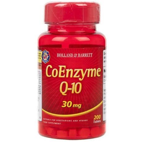 Koenzym Q10 Holland & Barrett CoEnzyme Q-10 30mg 200 tablets - Sklep Witaminki.pl