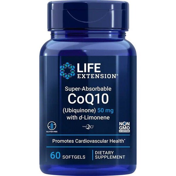 Koenzym Q10 Life Extension Super-Absorbable CoQ10 (Ubiquinone) with d-Limonene 100 mg 60 softgels - Sklep Witaminki.pl