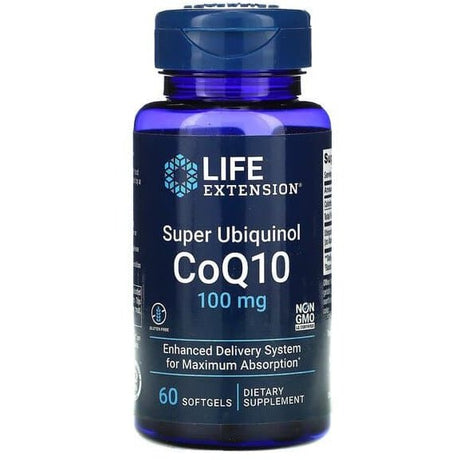 Koenzym Q10 Life Extension Super Ubiquinol CoQ10 100 mg 60 softgels - Sklep Witaminki.pl