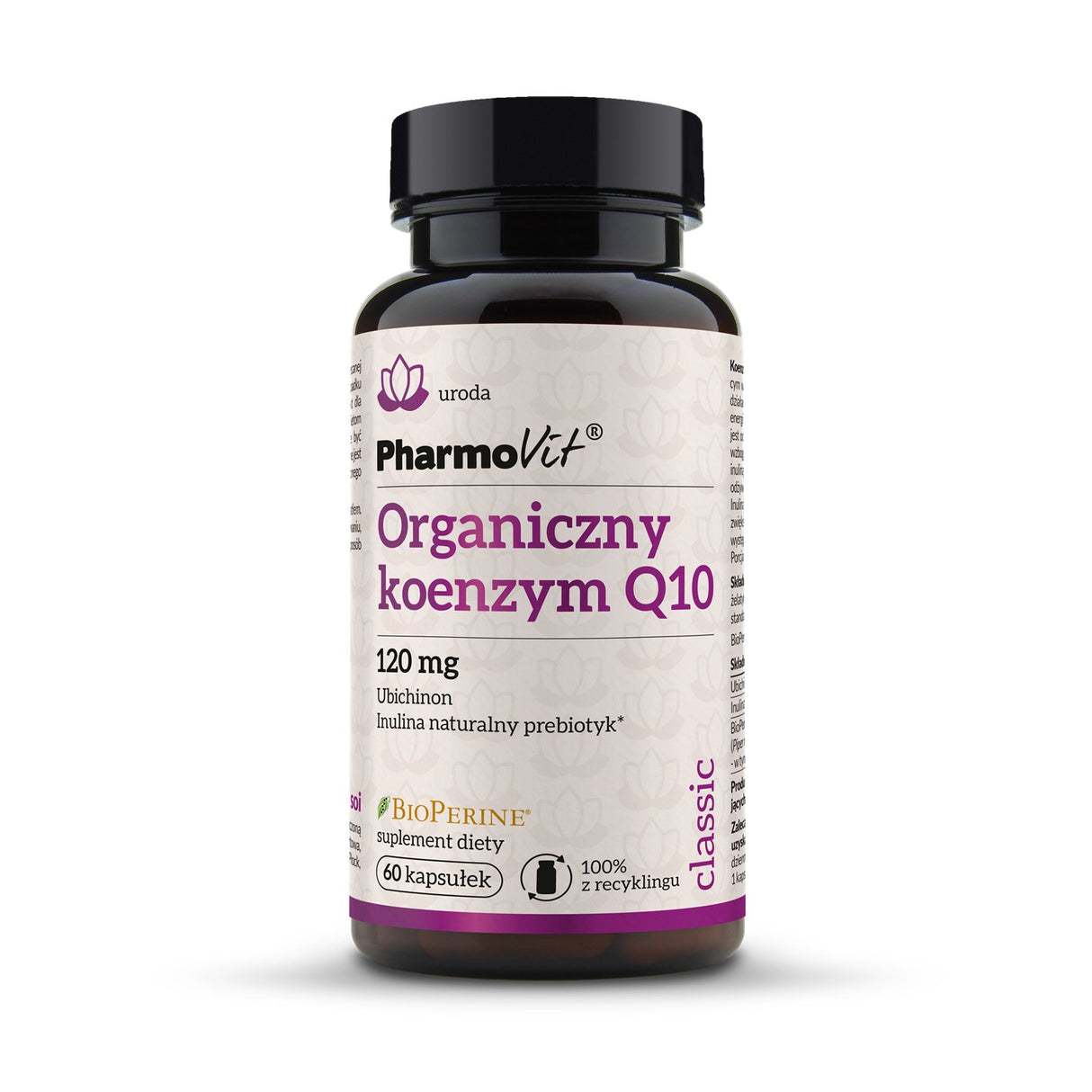 Koenzym Q10 PharmoVit Organiczny koenzym Q10 120 mg 60 caps - Sklep Witaminki.pl