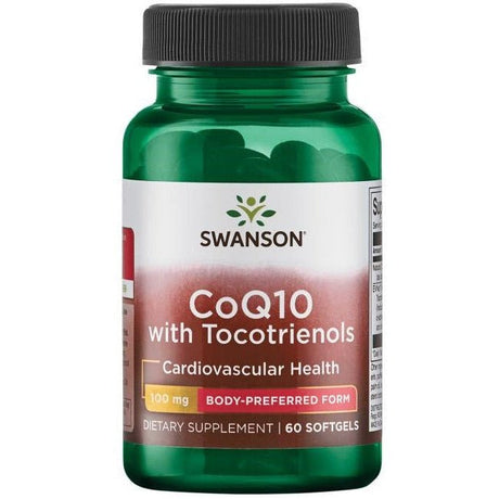 Koenzym Q10 Swanson CoQ10 100 mg (with 10 mg Tocotrienols) 60 softgels - Sklep Witaminki.pl