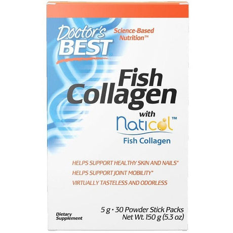 Kolagen Morski Doctor's BEST Fish Collagen with Naticol Fish Collagen 30 stick packs - Sklep Witaminki.pl