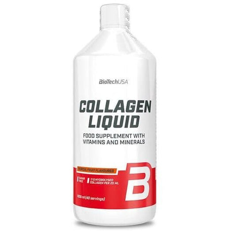 Kolagen Typu 1 + 3 BioTechUSA Collagen Liquid 1000 ml Tropical Fruit - Sklep Witaminki.pl