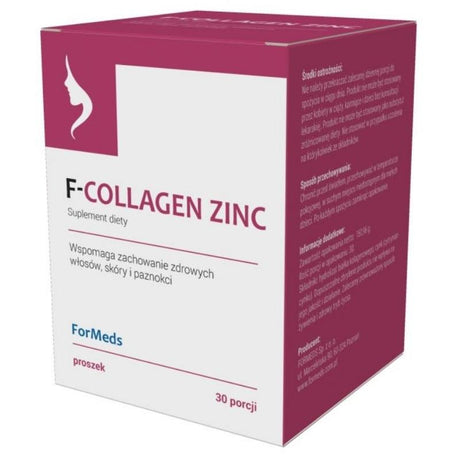 Kolagen Typu 1 + 3 ForMeds F-Collagen Zinc Kolagen + Cynk 30 saszetek - Sklep Witaminki.pl