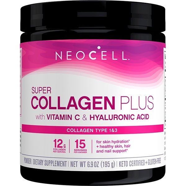Kolagen Typu 1 + 3 NeoCell Super Collagen Plus with Vitamin C & Hyaluronic Acid 195 g - Sklep Witaminki.pl