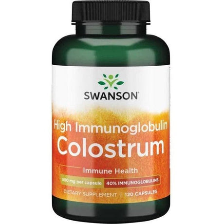Kolostrum Swanson High Immunoglobulin Colostrum 500 mg 120 caps - Sklep Witaminki.pl