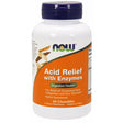 Kompleks enzymów trawiennych NOW Foods Acid Relief with Enzymes 60 chewables - Sklep Witaminki.pl