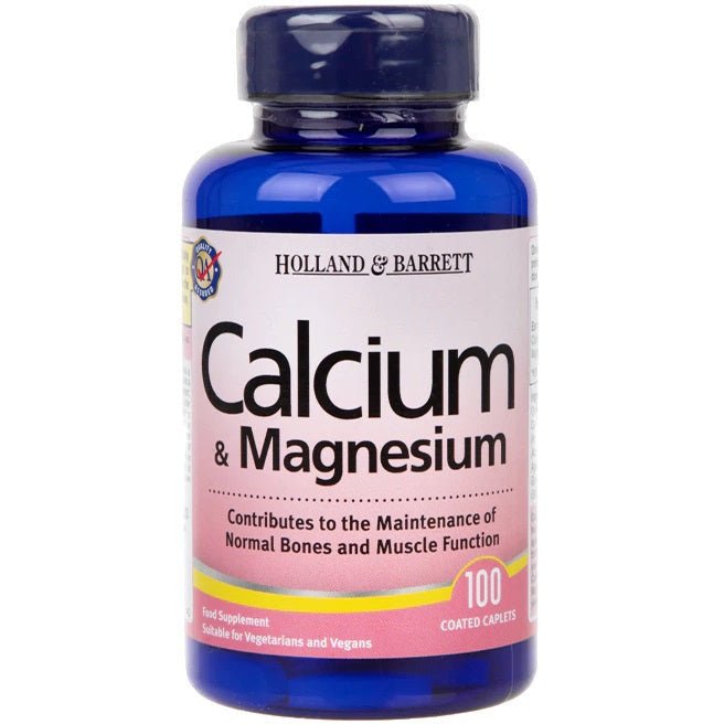 Kompleks minerałów Holland & Barrett Calcium & Magnesium 100 caplets - Sklep Witaminki.pl