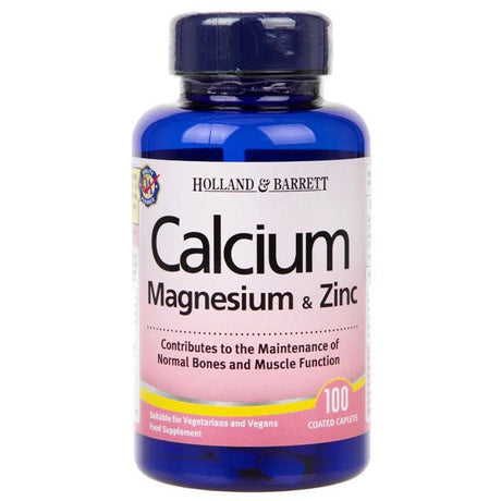 Kompleks minerałów Holland & Barrett Calcium Magnesium & Zinc 100 tablets - Sklep Witaminki.pl