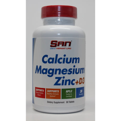 Kompleks minerałów SAN Calcium Magnesium Zinc + D3 90 tablets - Sklep Witaminki.pl