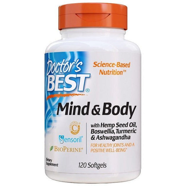 Kompleks na dobre samopoczucie Doctor's BEST Mind and Body 120 softgels - Sklep Witaminki.pl