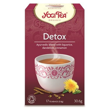 Kompleks na oczyszczanie Yogi YOGI Herbata detox BIO 17x1.8 g - Sklep Witaminki.pl