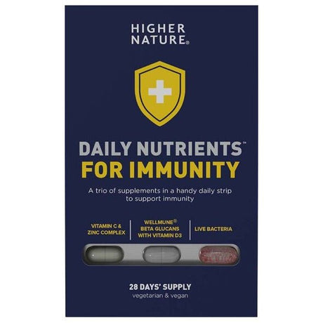 Kompleks na odporność Higher Nature Daily Nutrients for Immunity 28 days supply caps & tabs - Sklep Witaminki.pl