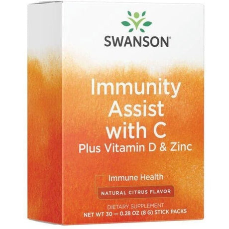 Kompleks na odporność Swanson Immunity Assist with C Plus Vitamin D & Zinc 30 packets - Sklep Witaminki.pl