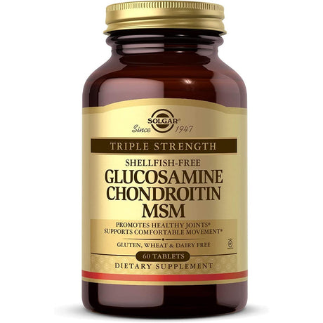Kompleks na stawy Solgar Glucosamine Chondroitin MSM 60 tabs - Sklep Witaminki.pl