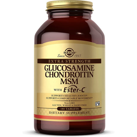 Kompleks na stawy Solgar Glucosamine Chondroitin MSM with Ester-C® 180 tabs - Sklep Witaminki.pl