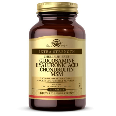 Kompleks na stawy Solgar Glucosamine Hyaluronic Acid Chondroitin MSM 60 tabs - Sklep Witaminki.pl