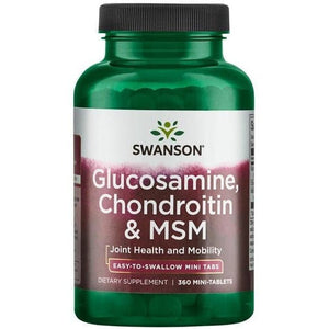 Kompleks na stawy Swanson Glucosamine Chondroitin & MSM 360 mini tabs - Sklep Witaminki.pl