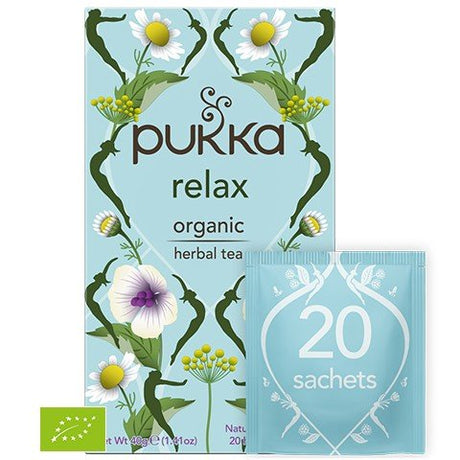 Kompleks na uspokojenie Pukka Relax Organic Tea 20 sachets - Sklep Witaminki.pl