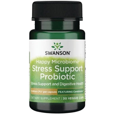 Kompleks na uspokojenie Swanson Happy Microbiome Stress Support Probiotic 60 vcaps - Sklep Witaminki.pl