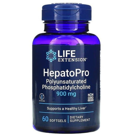 Kompleks na wątrobę Life Extension HepatoPro Polyunsaturated Phosphatidylcholine 900 mg 60 softgels - Sklep Witaminki.pl
