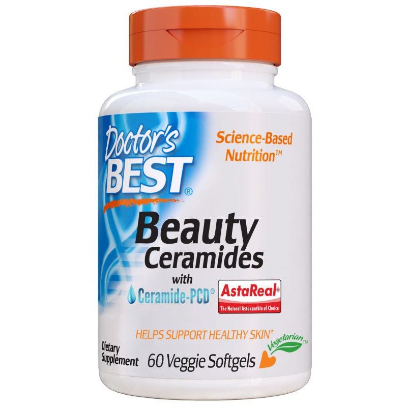 Kompleks na włosy, skórę i paznokcie Doctor's BEST Beauty Ceramides with Ceramide-PCD 60 veggie softgels - Sklep Witaminki.pl