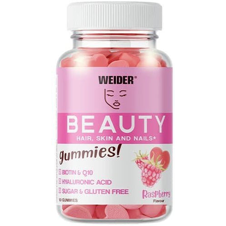 Kompleks na włosy, skórę i paznokcie Weider Beauty Gummies Raspberry 40 gummies - Sklep Witaminki.pl