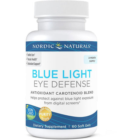 Kompleks na wzrok Nordic Naturals Blue Light Eye Defense 60 softgels - Sklep Witaminki.pl