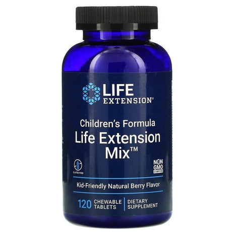 Kompleks witamin dla Dzieci Life Extension Children's Formula Life Extension Mix Natural Berry 120 chewable tabs - Sklep Witaminki.pl