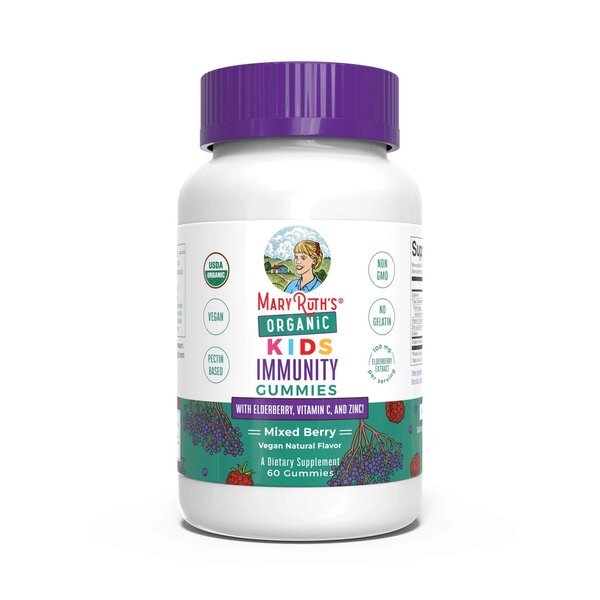 Kompleks witamin dla Dzieci MaryRuth Organics Organic Kids Immunity Gummies Mixed Berry 60 gummies - Sklep Witaminki.pl