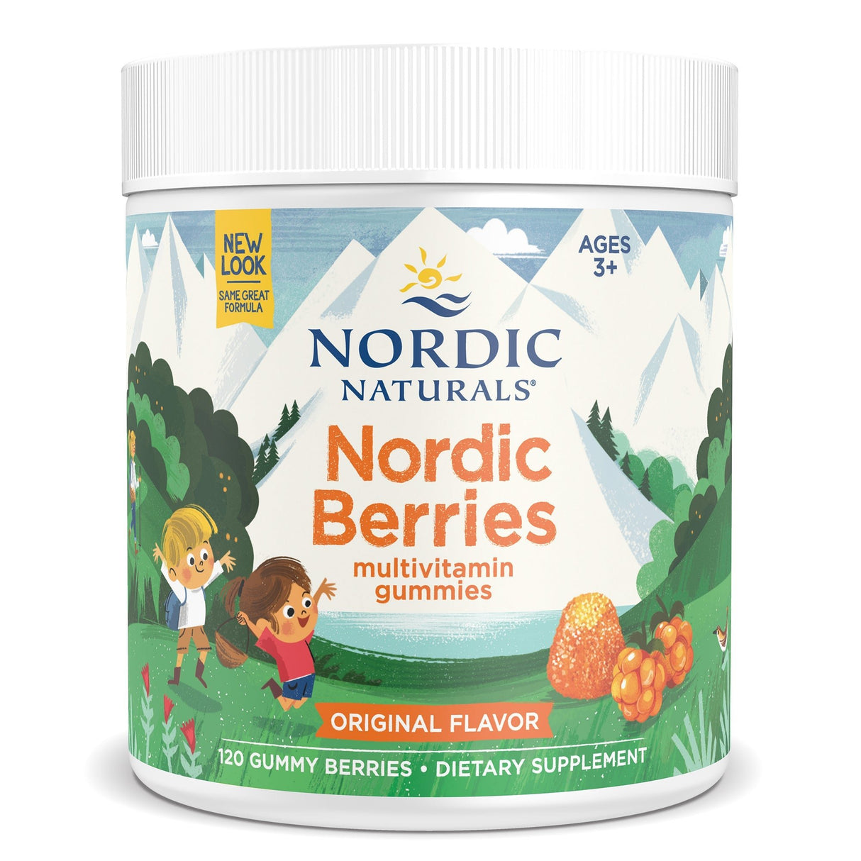 Kompleks witamin dla Dzieci Nordic Naturals Nordic Berries 120 gummies Cytryna - Sklep Witaminki.pl