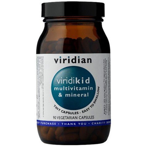 Kompleks witamin dla dzieci Viridian ViridiKid Multivitamin & Mineral 90 caps - Sklep Witaminki.pl