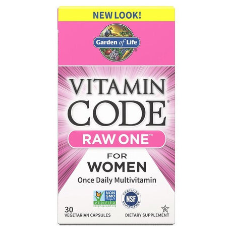 Kompleks witamin dla kobiet Garden of Life Vitamin Code RAW ONE for Women 30 vcaps - Sklep Witaminki.pl