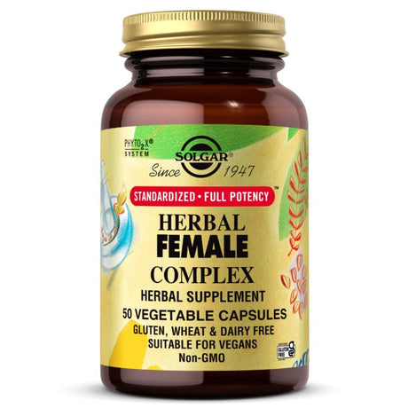 Kompleks witamin dla kobiet Solgar Herbal Female Complex SFP 50 caps - Sklep Witaminki.pl