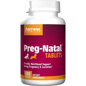 Kompleks witamin dla kobiet w ciąży Jarrow Formulas Preg-Natal Tablets 180 tabs - Sklep Witaminki.pl