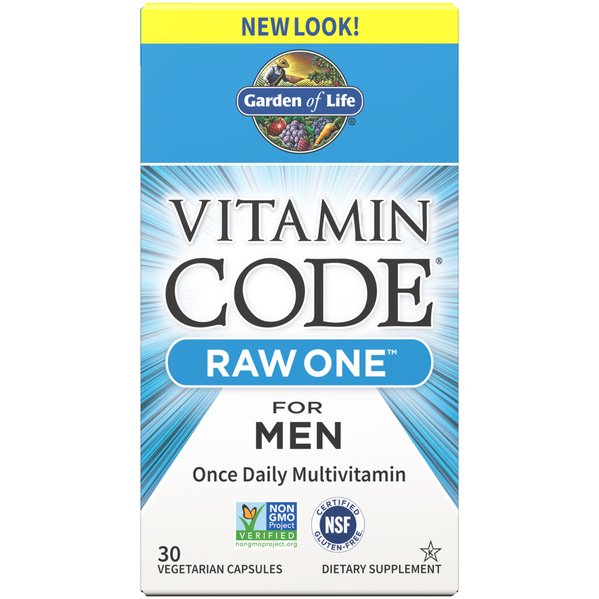 Kompleks witamin dla mężczyzn Garden of Life Vitamin Code RAW ONE for Men 30 vcaps - Sklep Witaminki.pl