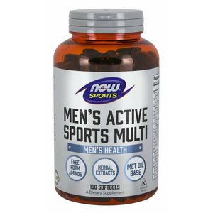 Kompleks witamin dla mężczyzn NOW Foods Men's Active Sports Multi 180 softgels - Sklep Witaminki.pl