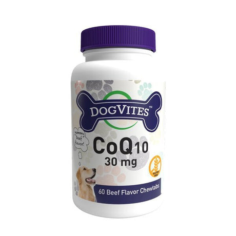 Kompleks witamin dla psa Health Thru Nutrition CoQ10 For Dogs 30mg Beef 60 chewtabs - Sklep Witaminki.pl