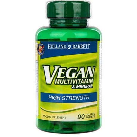 Kompleks witamin dla wegan Holland & Barrett Vegan High Strength Multivitamins 90 tablets - Sklep Witaminki.pl