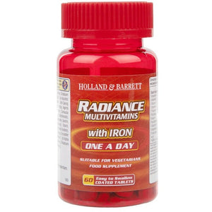 Kompleks witamin uniwersalny Holland & Barrett Radiance Multi Vitamins & Iron One a Day 60 tablets - Sklep Witaminki.pl