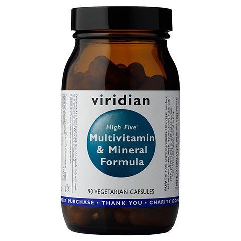 Kompleks witamin uniwersalny Viridian High Five Multivitamin & Mineral Formula 90 caps - Sklep Witaminki.pl