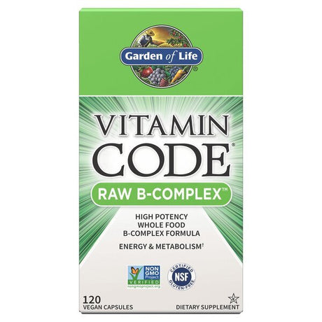 Kompleks witamin z grupy B Garden of Life Vitamin Code Raw B-Complex 120 vegan caps - Sklep Witaminki.pl
