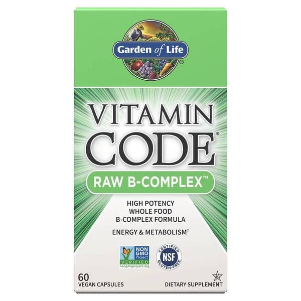 Kompleks witamin z grupy B Garden of Life Vitamin Code Raw B-Complex 60 vcaps - Sklep Witaminki.pl