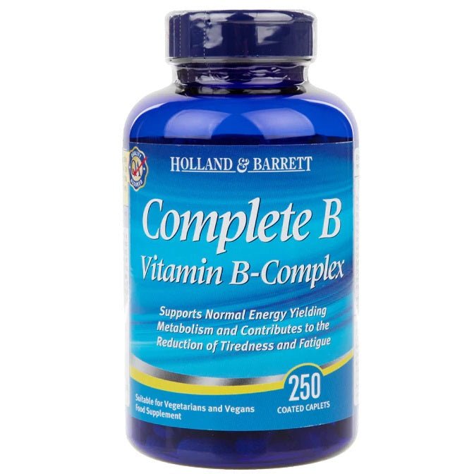 Kompleks witamin z grupy B Holland & Barrett Complete B Vitamin B-Complex 250 tablets - Sklep Witaminki.pl